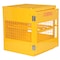 Vestil Yellow Cylinder Cabinet Horizontal 4 Cylinder Capacity Knock Down CYL-H-4-KD - alternate 1
